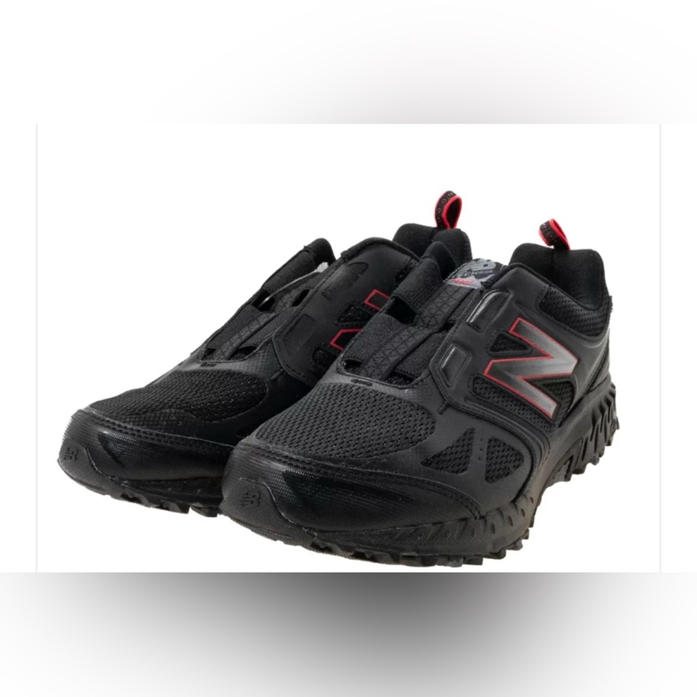 New Balance Black Athletic Shoe with Red Accents euc - Picture 2 of 2